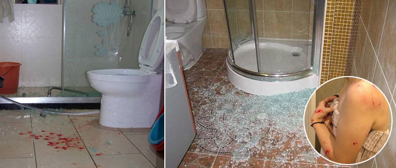 淋浴房玻璃自爆、爆炸傷人